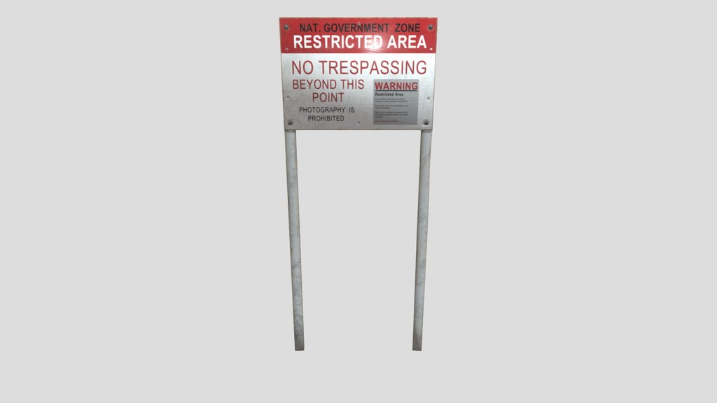 Top Secret Restricted Area Wood Sign