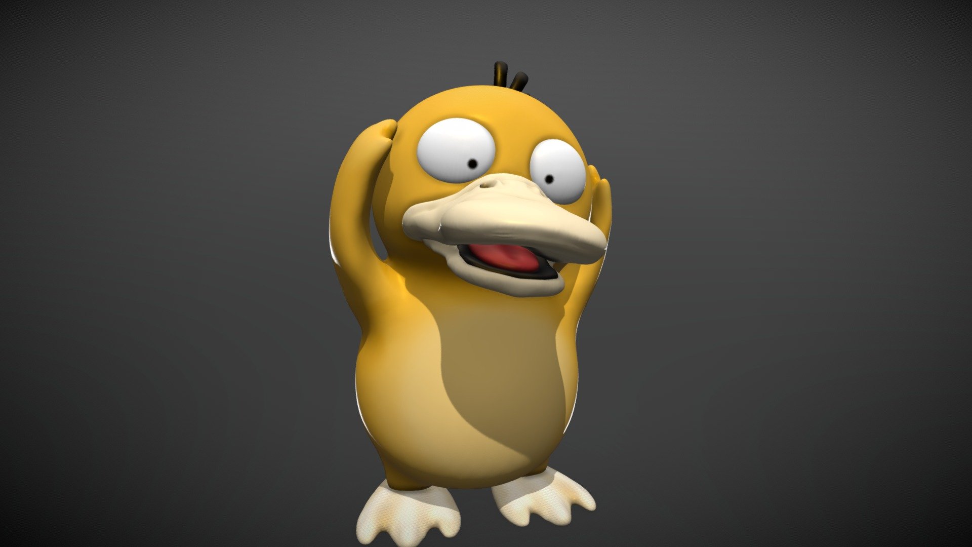 Pokémon - Psy Duck - Buy Royalty Free 3d Model By Fisherman851121 