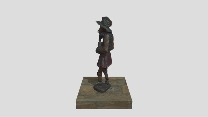 Escultura de Don Quijote 3D Model