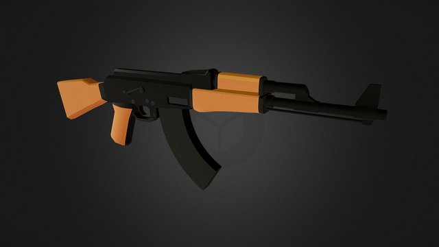 OGAT - AK47 "Compact Elite" 3D Model