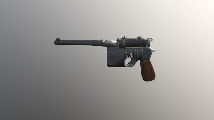 Mauser Pistol 3D Model