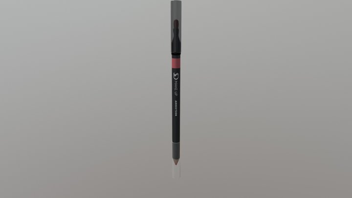 Lip Pencil 3D Model
