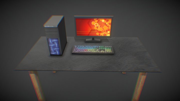 Desktop PC 3D Model