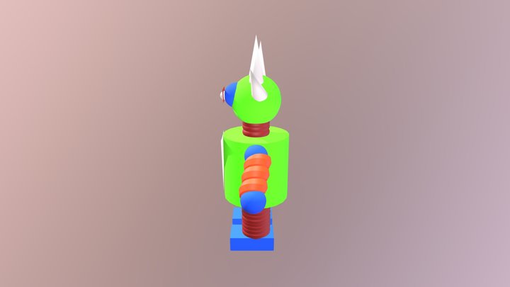 Punk Robot 2 3D Model