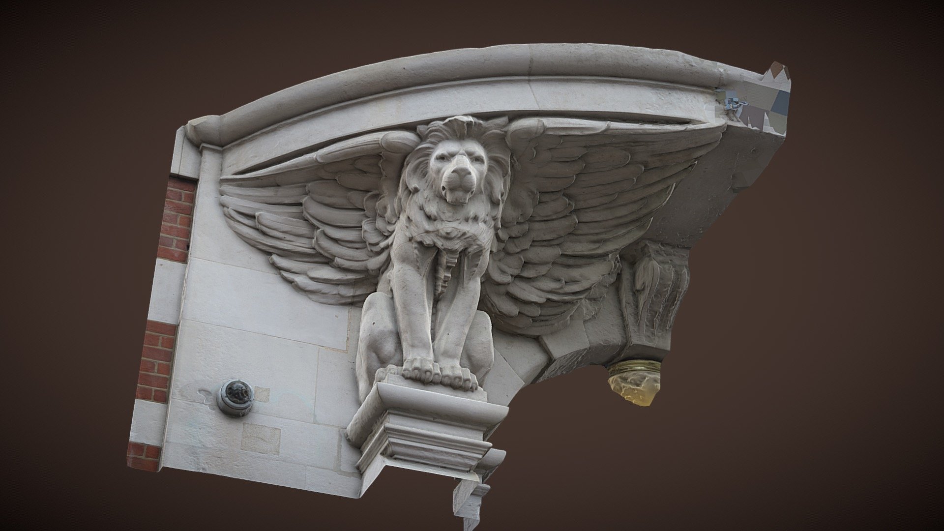 Winged Lion Corbel, London Download Free 3D model by Thomas Flynn