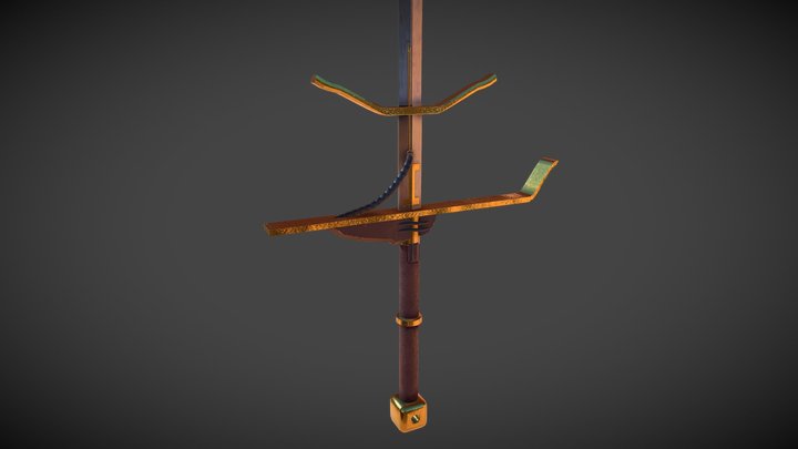 Anthus Pattern Power Zweihander 3D Model