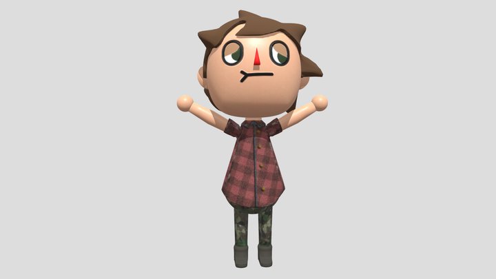 animal crossing villager 3d models