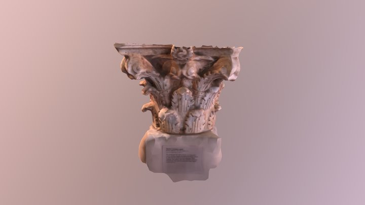 Corinthian Marble Column 3D Model
