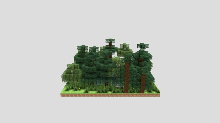 waterfall in the forest 3D Model