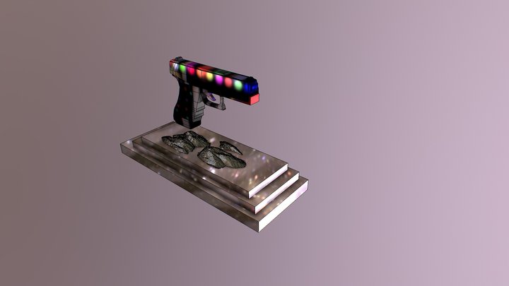 pistol blender 3D Model