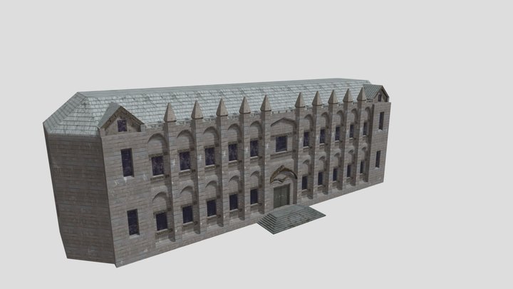 Library with Modular parts 3D Model
