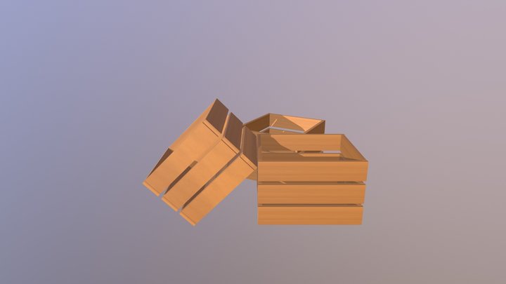 Multiple Crates 3D Model