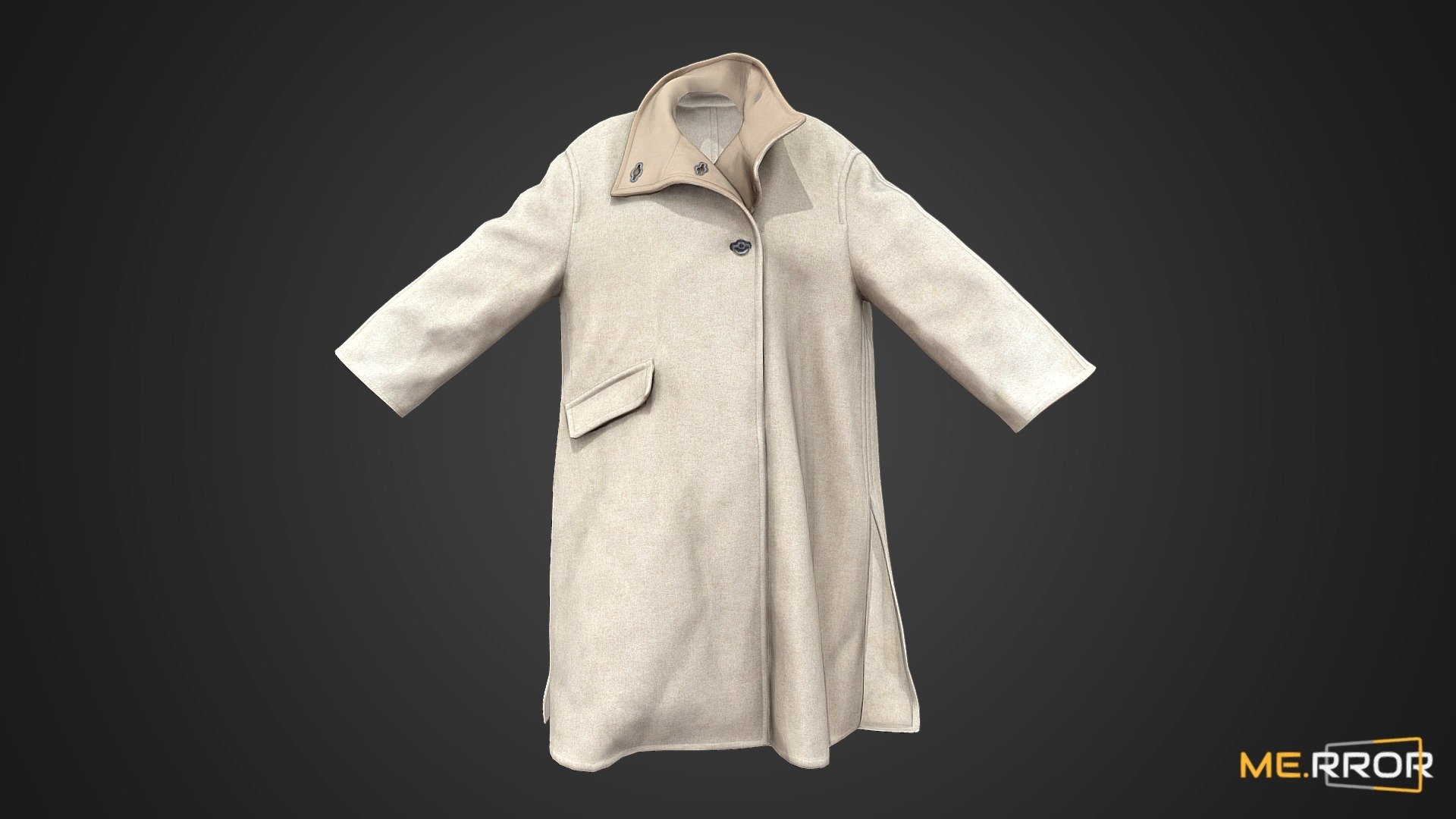 [Game-Ready] Beige Overfit Coat - Buy Royalty Free 3D model by ME.RROR ...