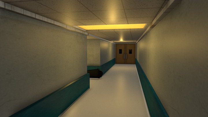 Liminal hallway 3D Model