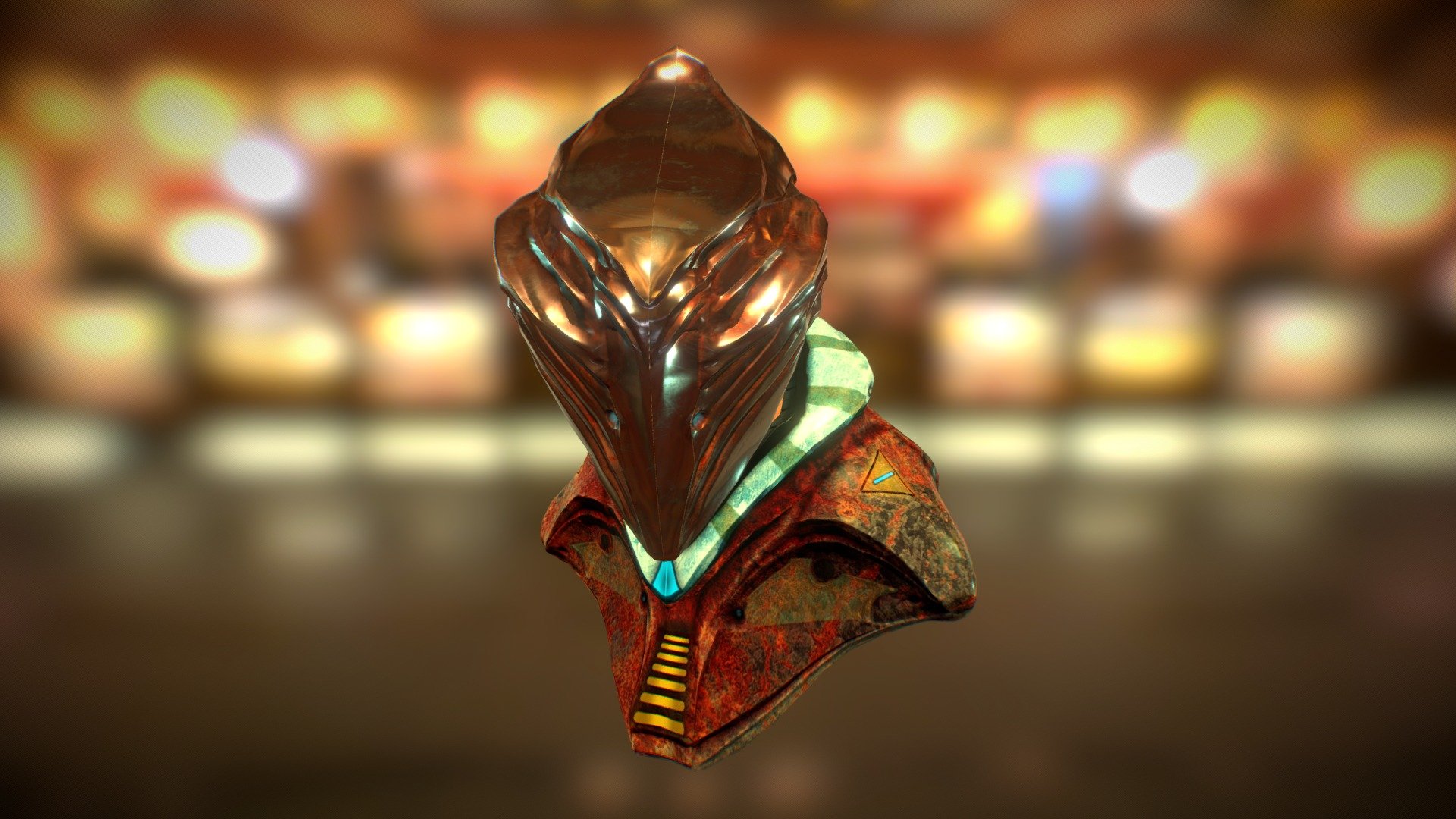 Masked Alien Bust - 3D model by Djinn506 [2a32816] - Sketchfab
