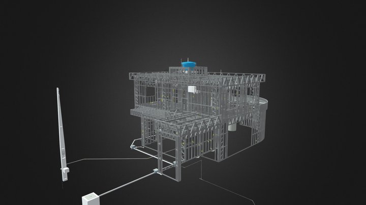 Hidro e elétrico - Steel 3D Model