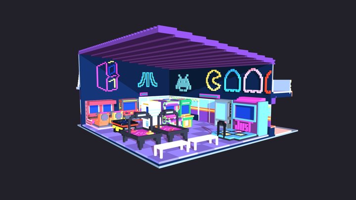 Stranger Things - Palace Arcade 3D Model