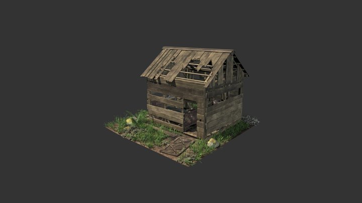 Abandoned Cabin 3D Model