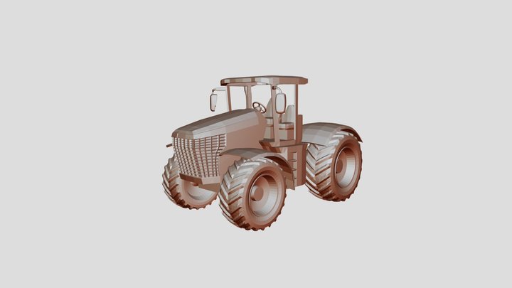 3D Tractor 3D Model