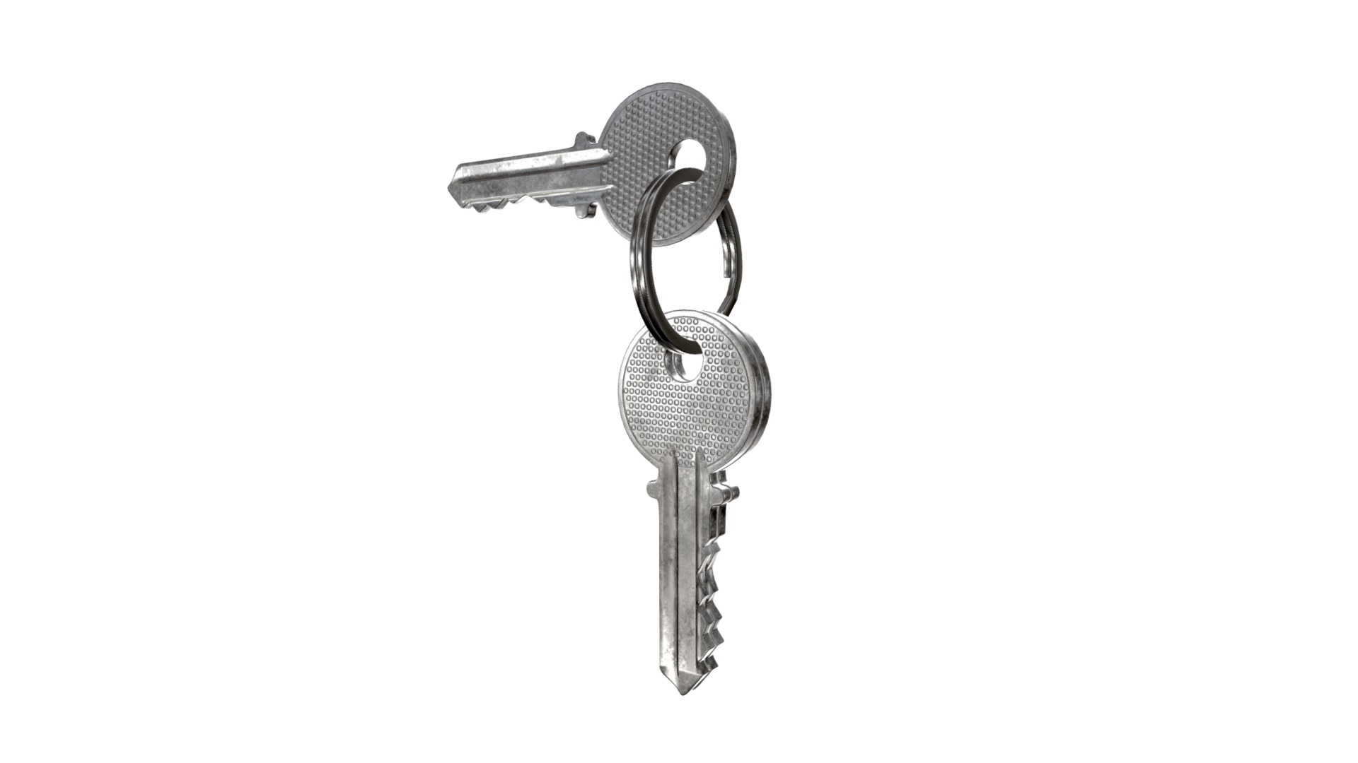 3D model Normal key set - This is a 3D model of the Normal key set. The 3D model is about a key with a key.