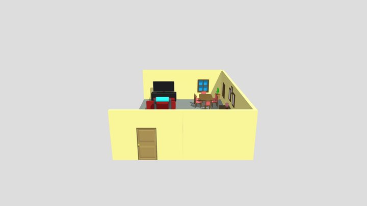 Simple Interior Of house 3D Model