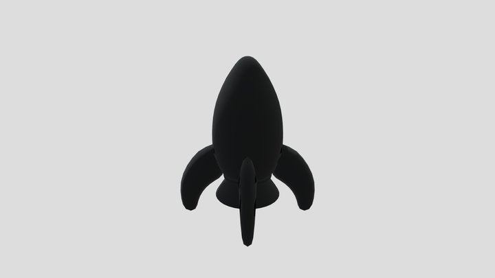 Toon Shaded 3D Rocke 3D Model