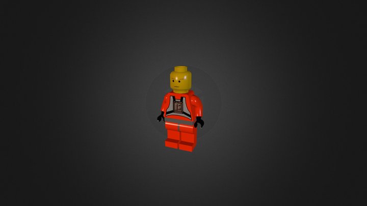 Lego Luke Skywalker X-wing jumpsuit 3D Model