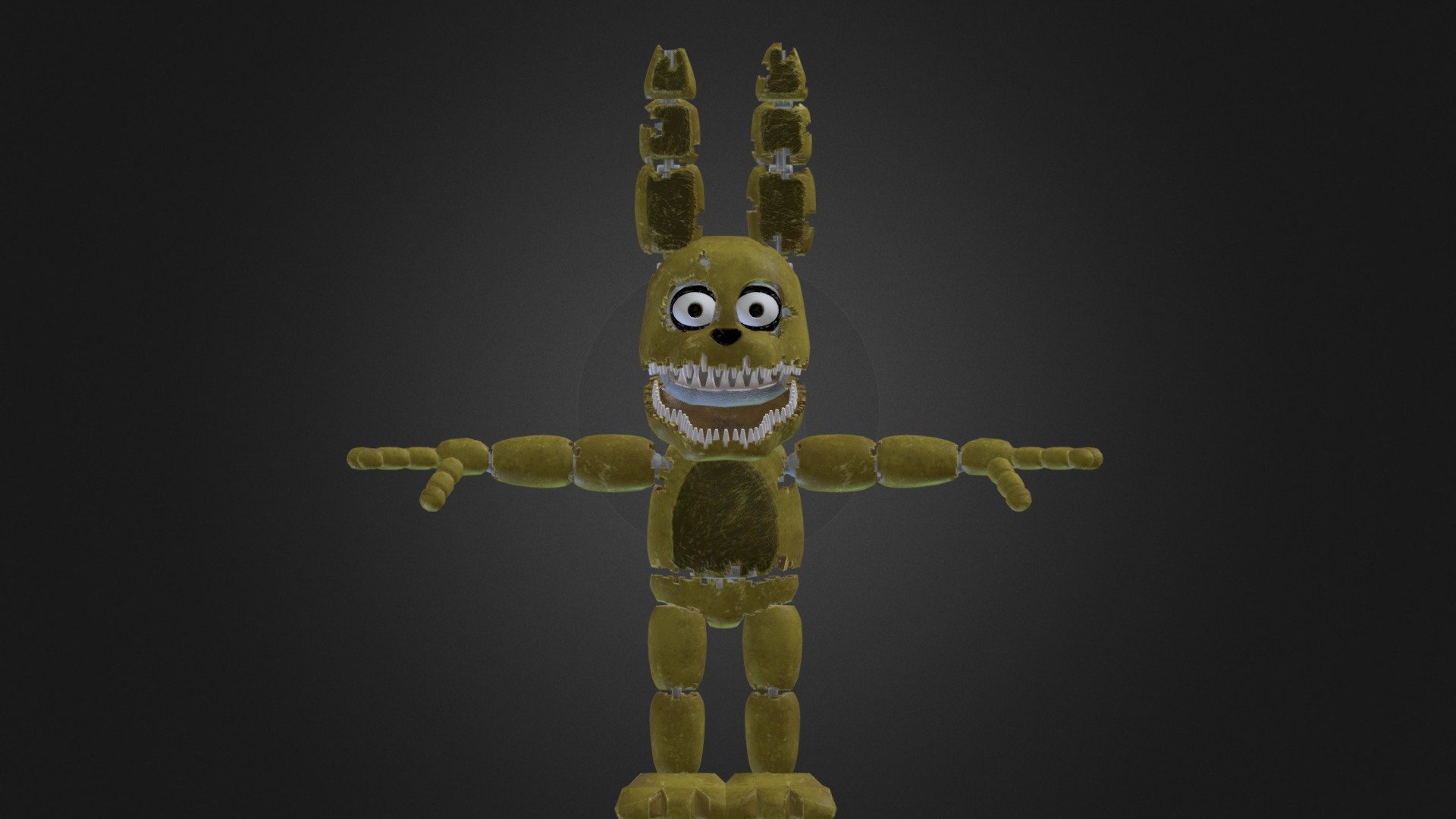FNAF:AR, PlushTrap Style (Textures are by me,eye texture by my friend.) -  fivenightsatfreddys