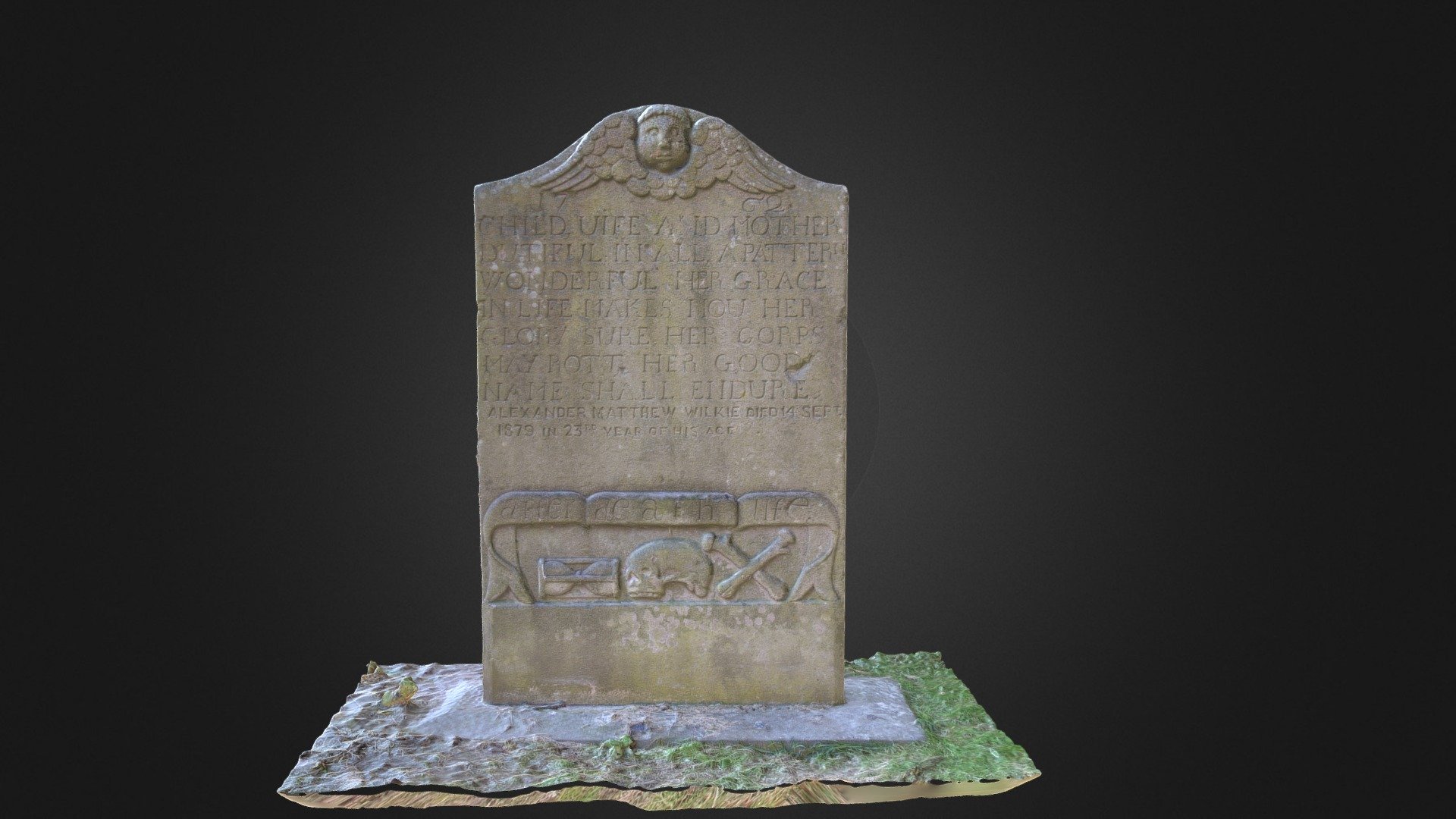 Memorial from St Peter's church, Invergowrie