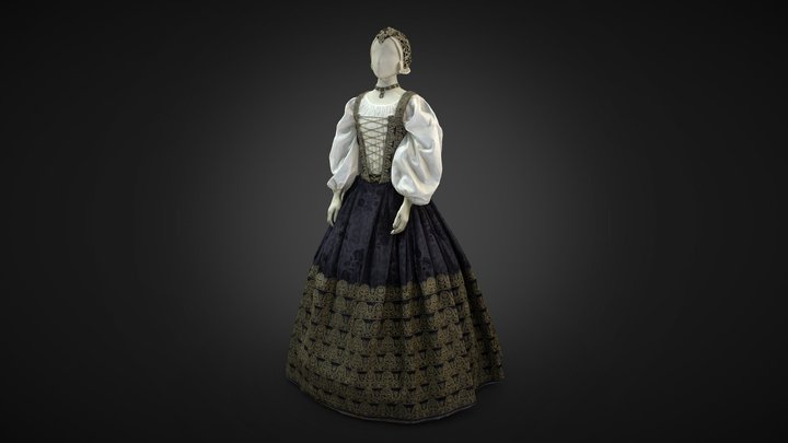 Brandenburgi Katalin ruhája 3D Model