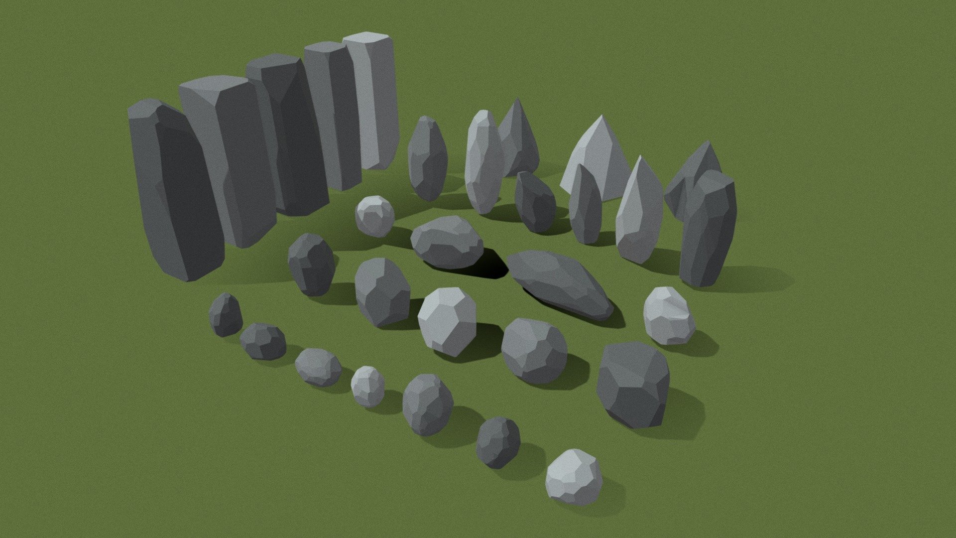 Rocks Low Poly Starter Pack Download Free 3D model by Dreyx (@Dreyx) [2a362c9]