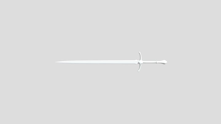 Sword without color 3D Model