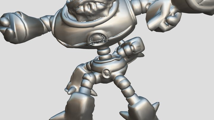 Alienoid from King of Tokyo Board Game 3D Model