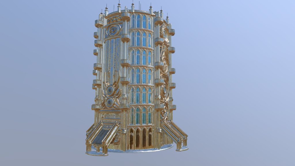 Steampunk Tower vased on silo TOwer