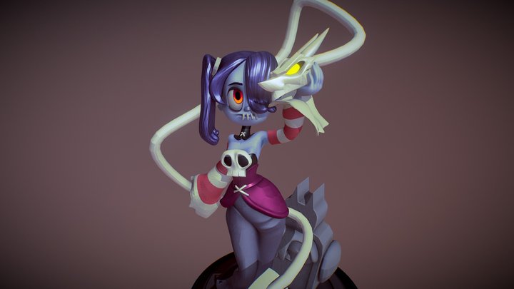 Skullgirls fan art - Squigly 3D Model