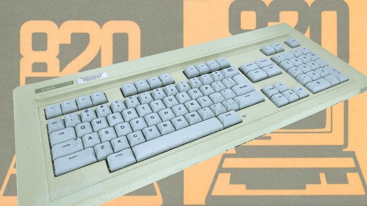 Xerox 820 16/8 Keyboard 3D Model