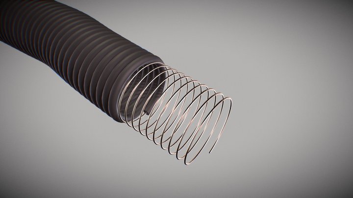 ACT Crushproof Hose (Wire Enforced) 3D Model