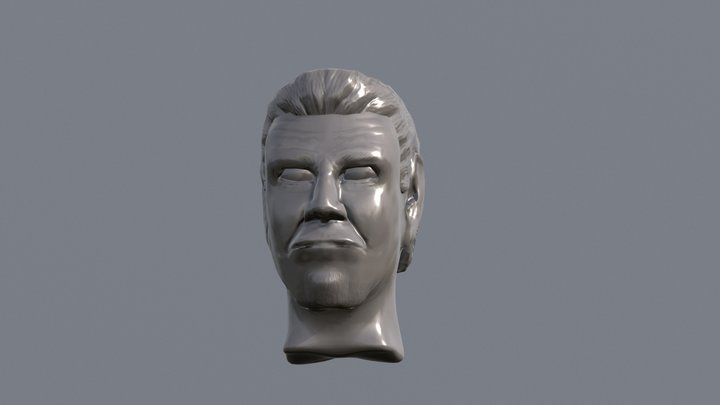 Ron Pearlman Bust 3D Model