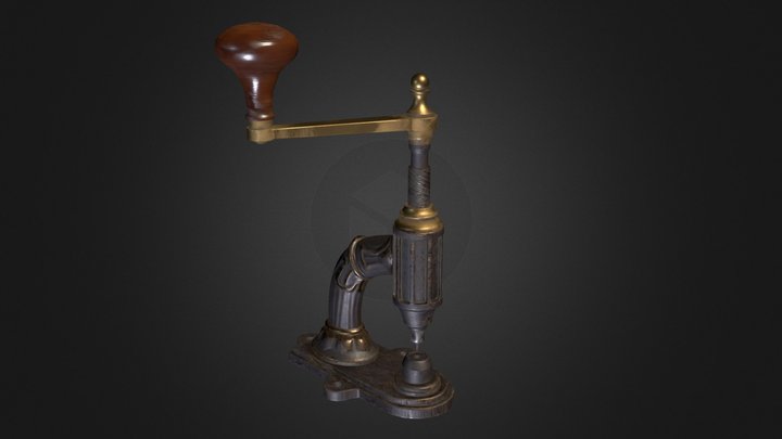 Lowpoly Rivet Press 3D Model