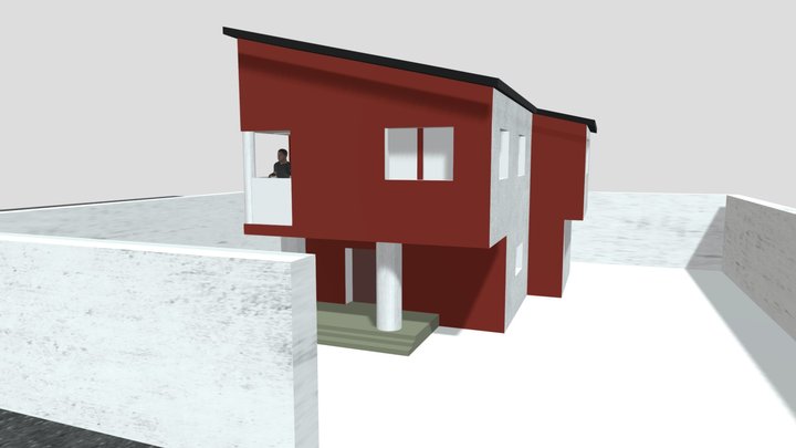 Two Storey House 3D Model