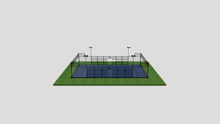 pamorama pro- padel court mesh_3ds 3D Model