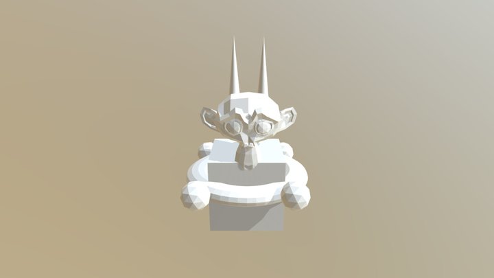 猴頭盒子 3D Model