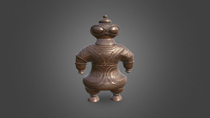 Dogu Figurine 3D Model