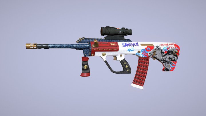 AUG CS:GO Skin — "AUG Samurai Sayonara Noobs"