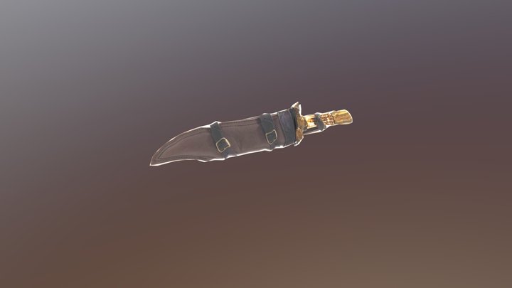 32_ Athena Scabbard Sword 3D Model
