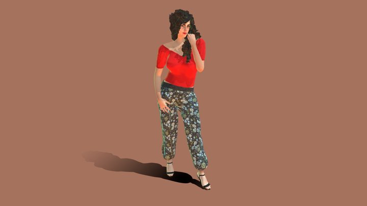 Rania Harem Pants 2 – Modello 3D gratuito STL