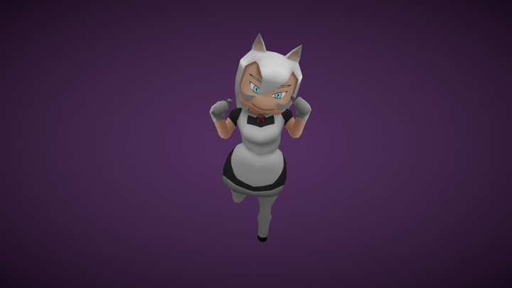 Luna Rix Low Poly Character 3D Model