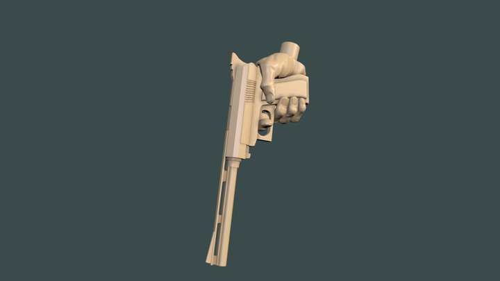 Bron Gun 3D Model