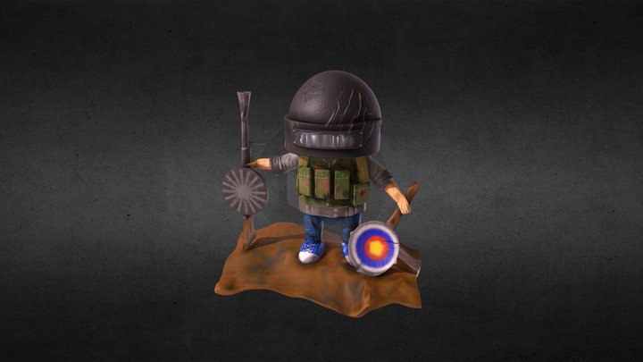 PUBG  mobile  на минималках 3D Model