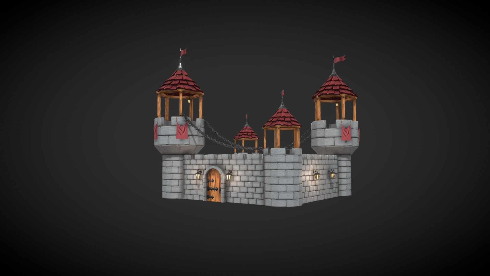 Modular asset pack for game engine - 3D model by VasiliyWos [2a41821 ...